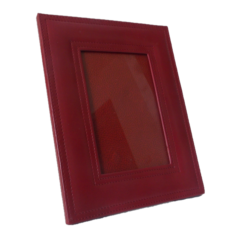 Leather picture frame